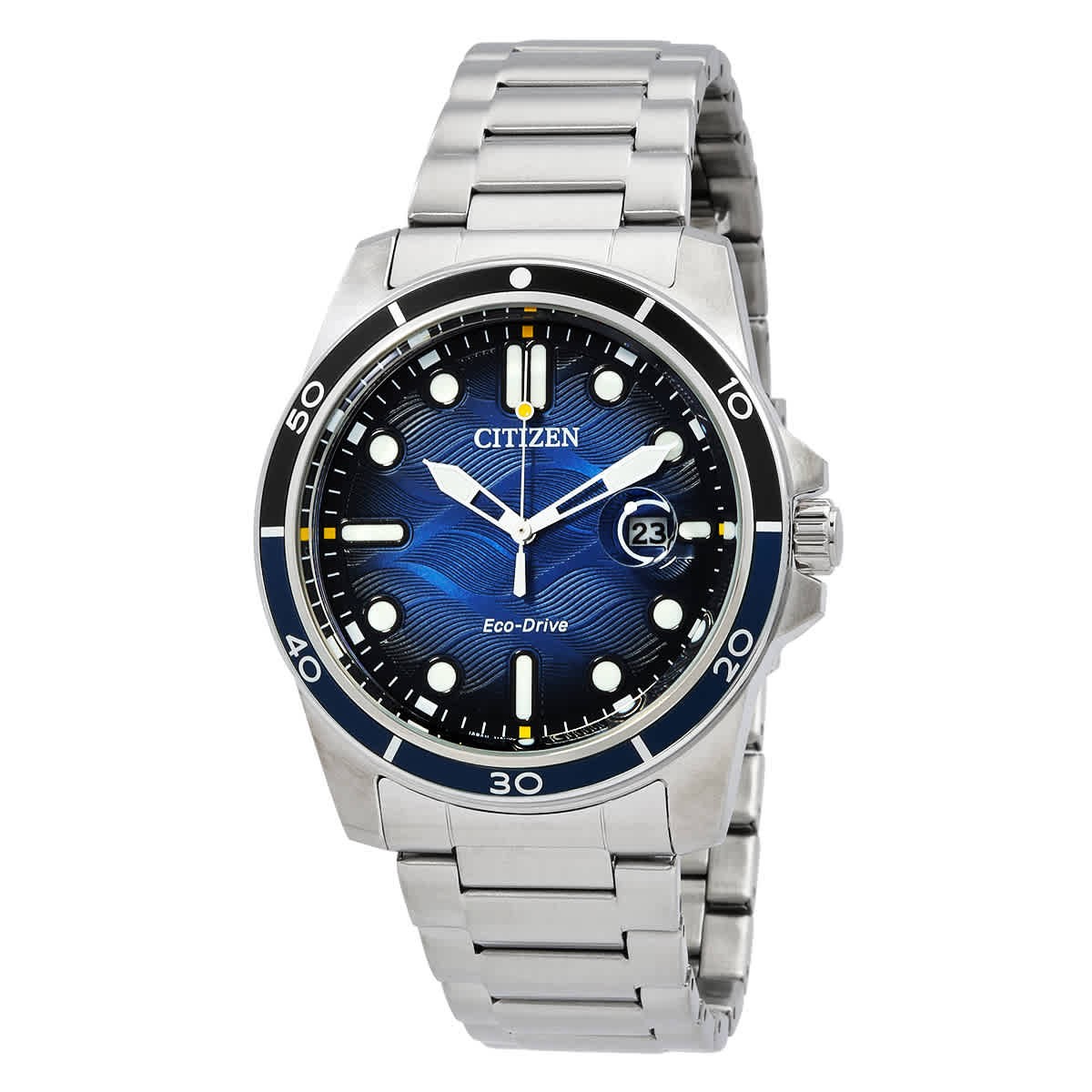 Citizen Marine 1810 Eco-Drive Blue Dial Men\'s Watch AW1810-85L