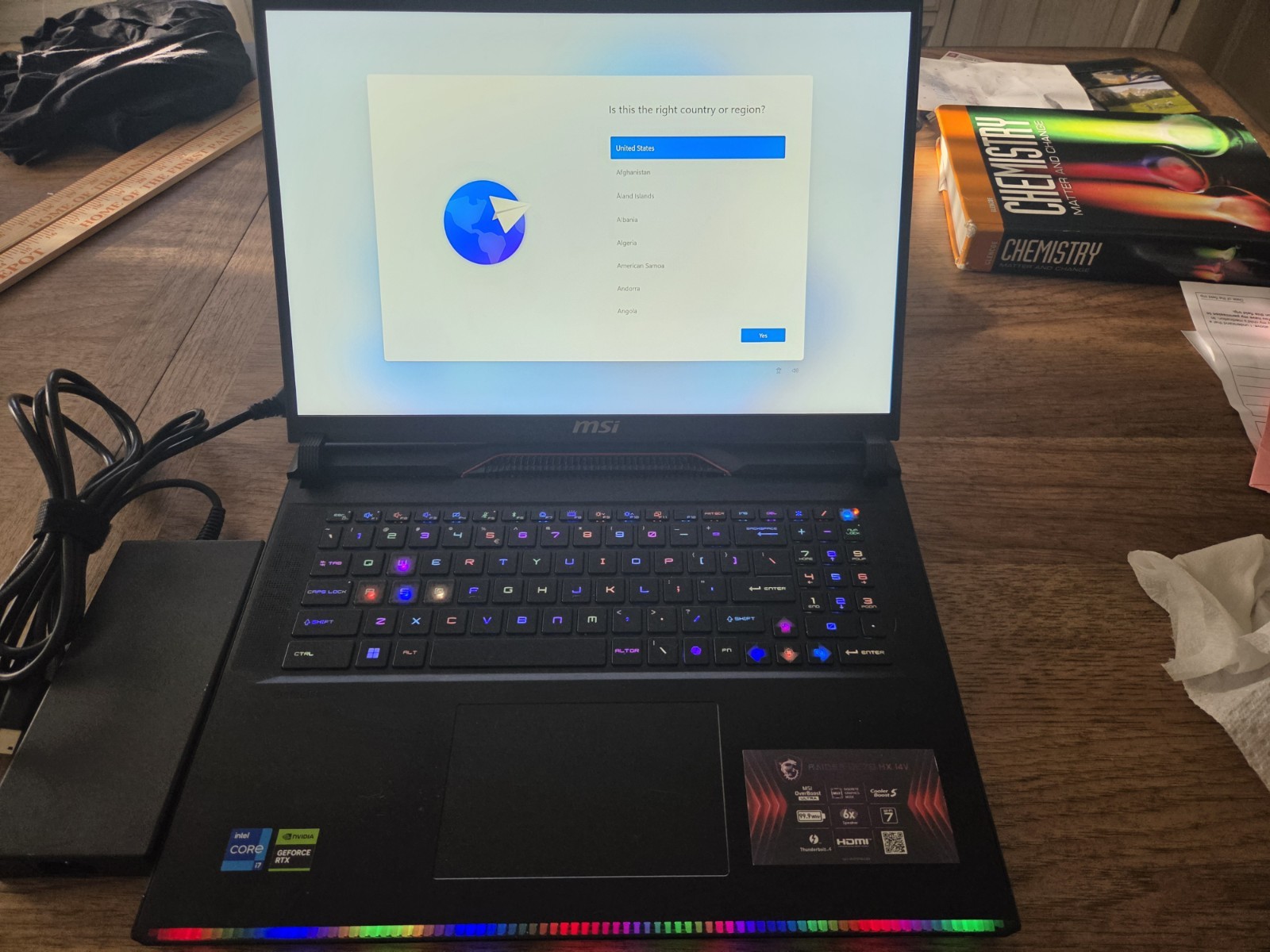 MSI Raider GE78HX i7 14th Gen 16GB RAM RTX 4070 1TB SSD 2560x1600