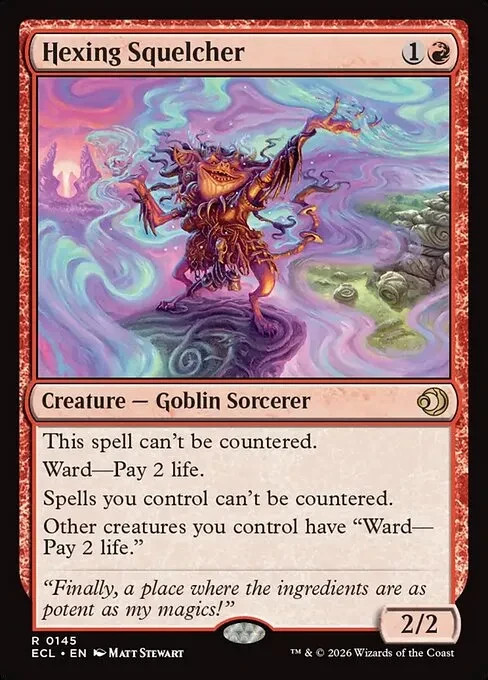 Hexing Squelcher (Foil) - MTG ECL #145 - NM Hexing Squelcher (Foil) - MTG ECL #145 - NM