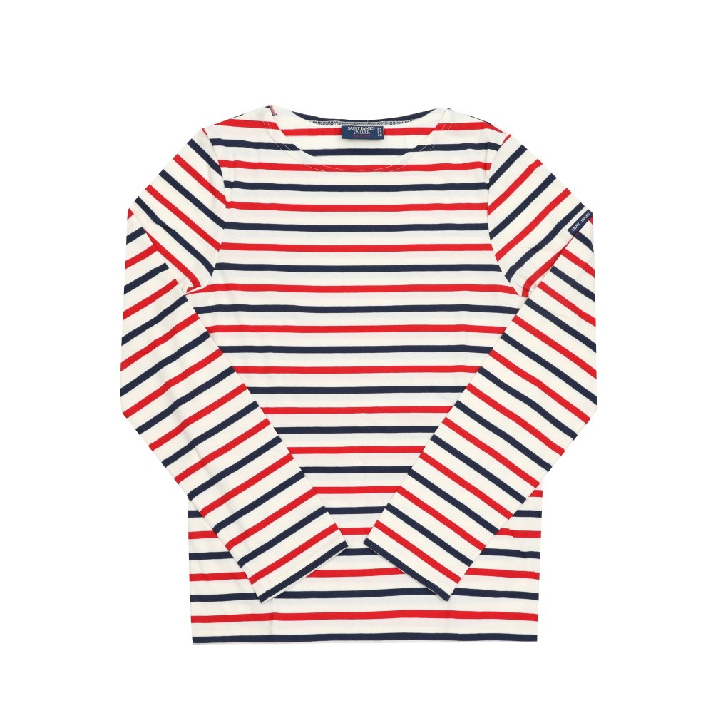 saint-james 8115 ECRU MARIN TULIPE Cotton Multicolor Long Sleeve Shirt