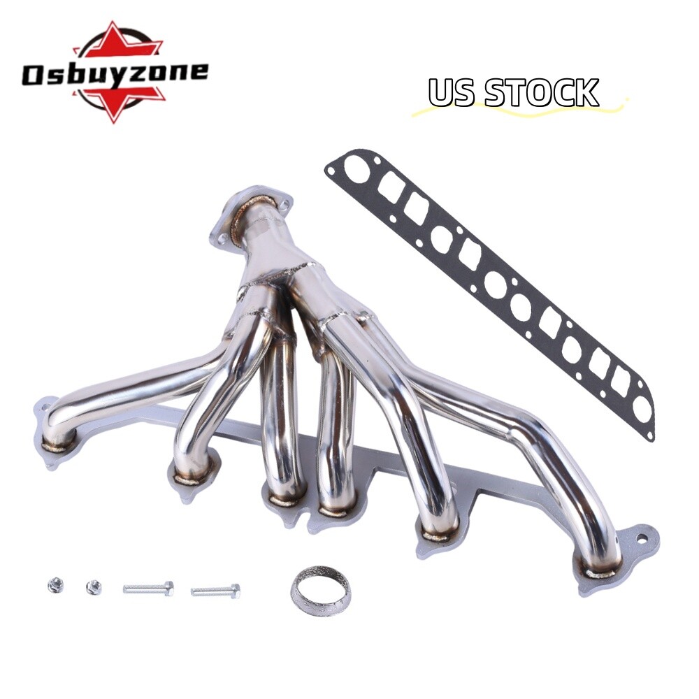 for 1991-1999 Jeep Wrangler Cherokee 4.0L L6 TJ YJ Stainless Exhaust Header US
