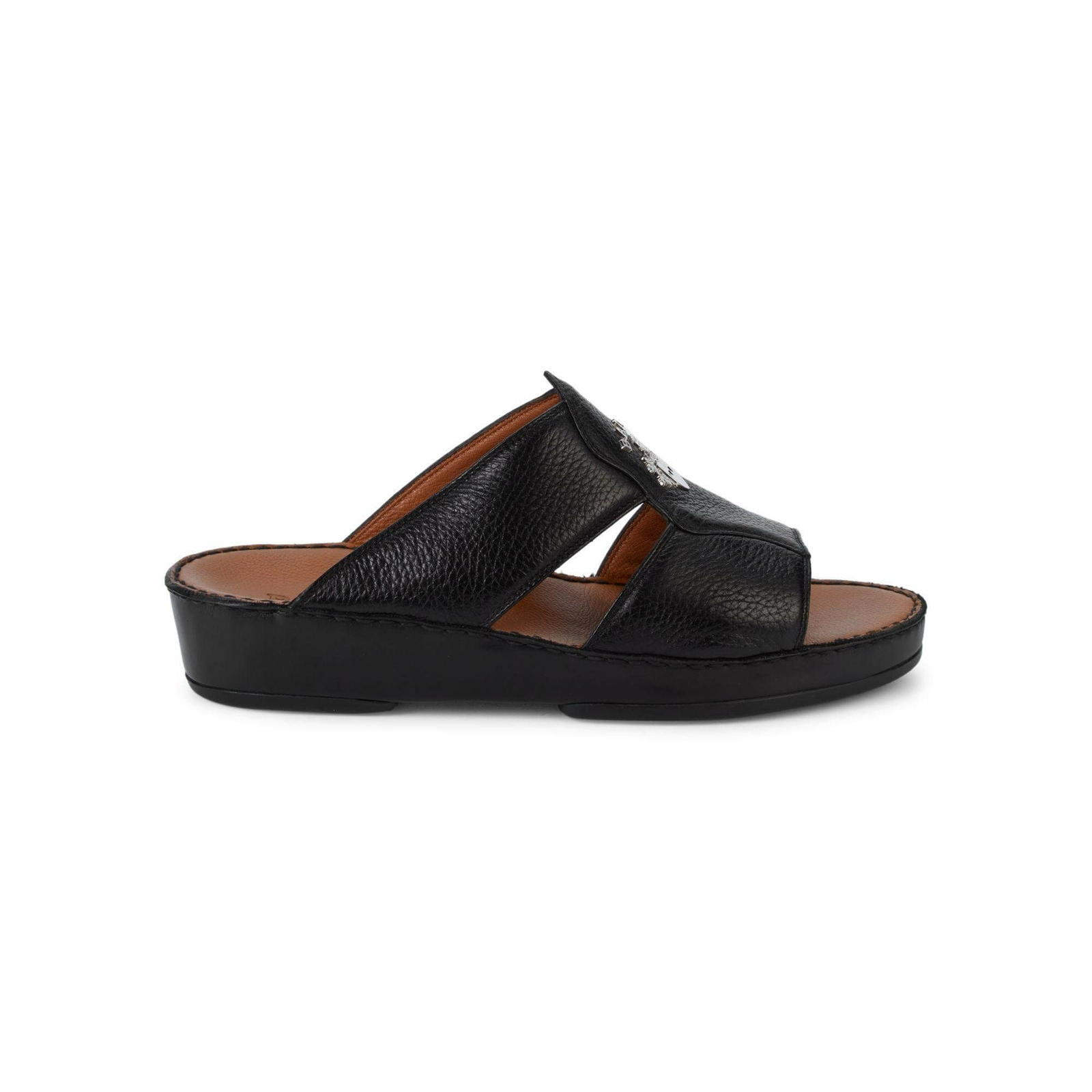 NEW Bally Hakman Men\'s Black Grained Leather Sandals US 9.5 MSRP $625 NEW Bally Hakman Men\'s Black Grained Leather Sandals US 9.5 MSRP $625
