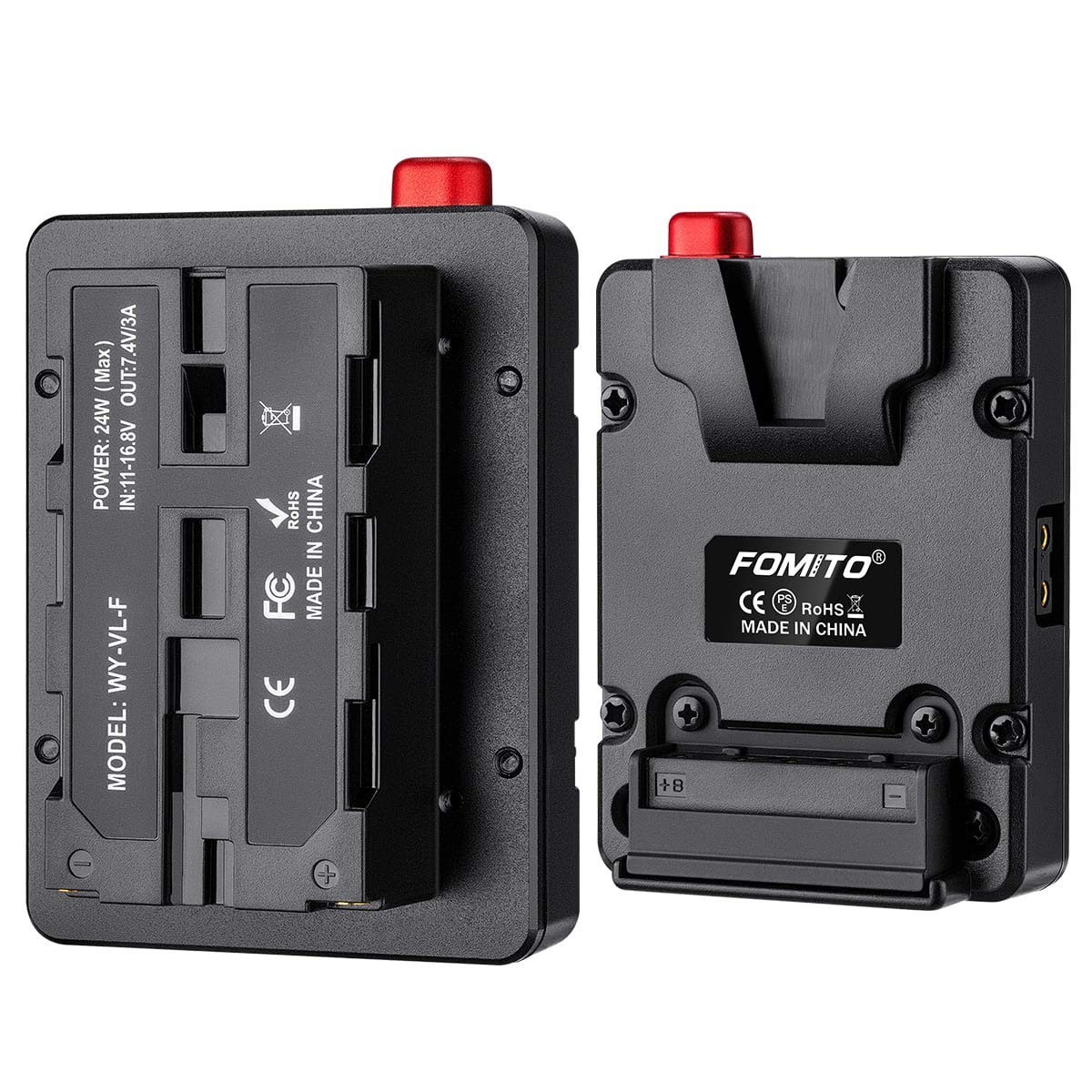 Fomito NP-F Dummy Battery to V-Lock V Mount Plate for Sony F970 F750 F550 Batter Fomito NP-F Dummy Battery to V-Lock V Mount Plate for Sony F970 F750 F550 Batter