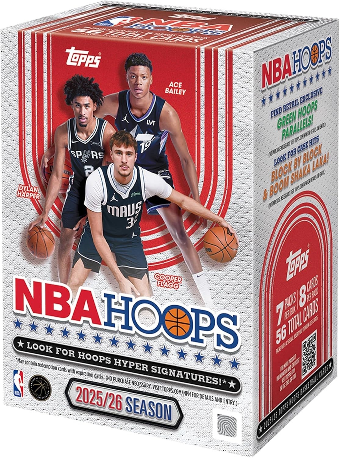 2025-26 TOPPS NBA HOOPS BASKETBALL FACTORY SEALED VALUE 7-PACK BLASTER BOX NEW 2025-26 TOPPS NBA HOOPS BASKETBALL FACTORY SEALED VALUE 7-PACK BLASTER BOX NEW