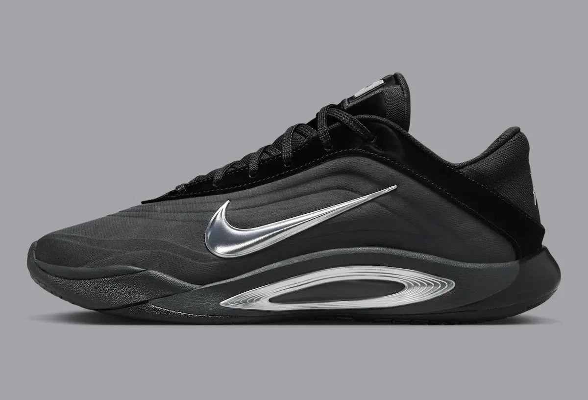Nike A'One Black Smoke Grey Basketball Sneakers FZ8605-002 Womens Size