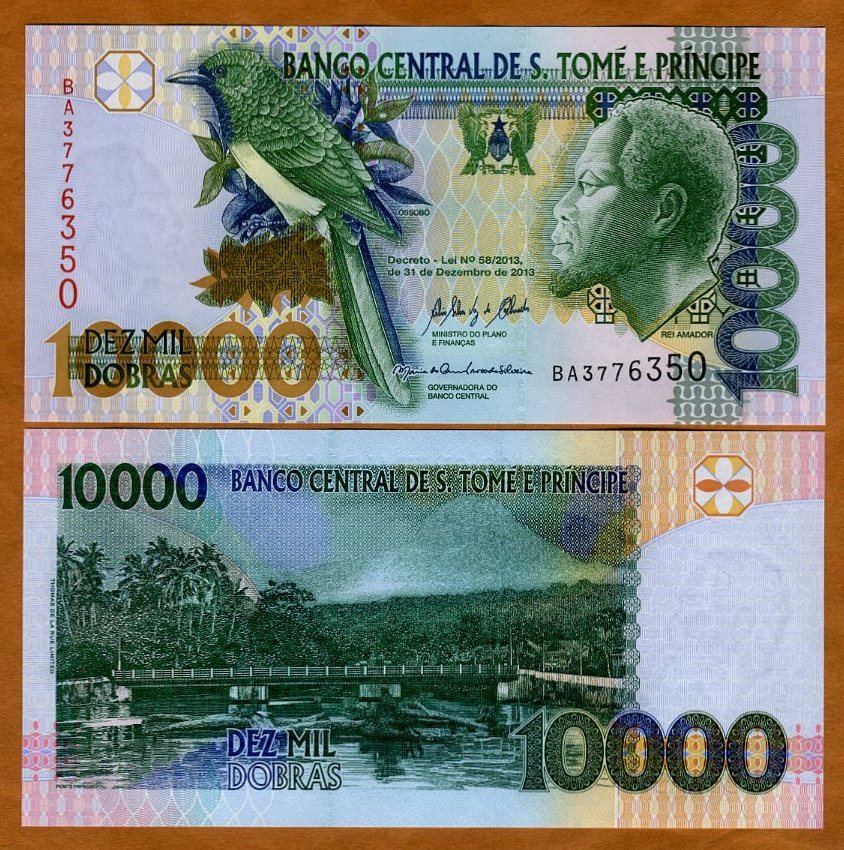 St Thomas & Prince, 10000 (10,000) Dobras, 2013, P-66d UNC