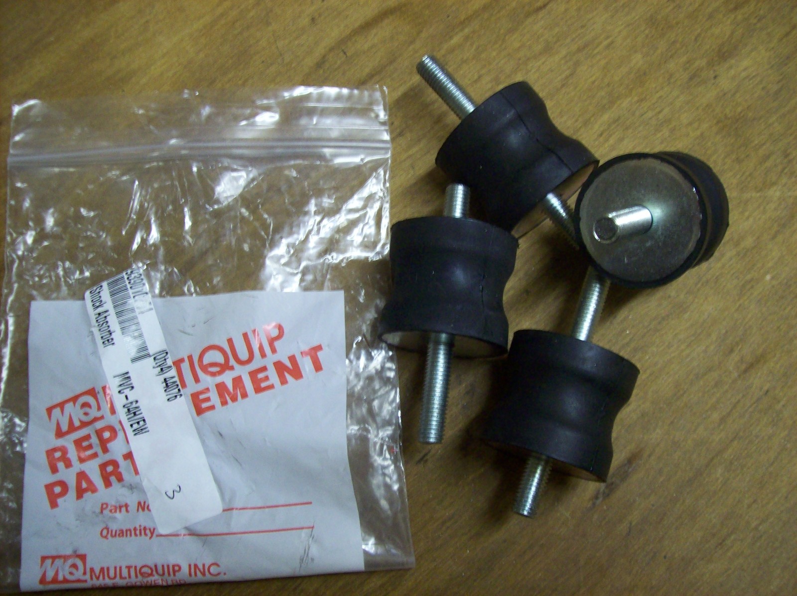 Multiquip Mikasa plate compactor tamper shockmount set of 4 for MVC82, MVC64 Multiquip Mikasa plate compactor tamper shockmount set of 4 for MVC82, MVC64
