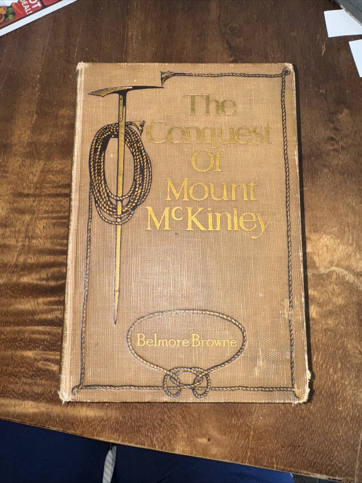 1913 1st Edition The Conquest of Mount McKinley Belmore Browne Alaska Lacks Map⁠