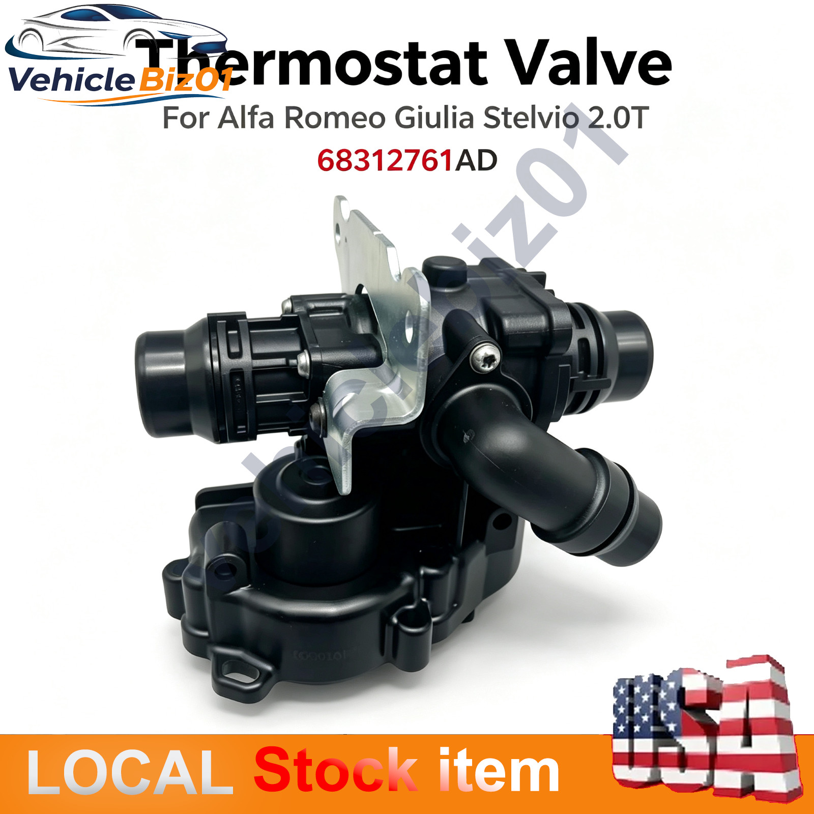 NEW Water Heater Thermostat Valve For Alfa Romeo Gulia Stelvio 2.0T 68312761AD. NEW Water Heater Thermostat Valve For Alfa Romeo Gulia Stelvio 2.0T 68312761AD.