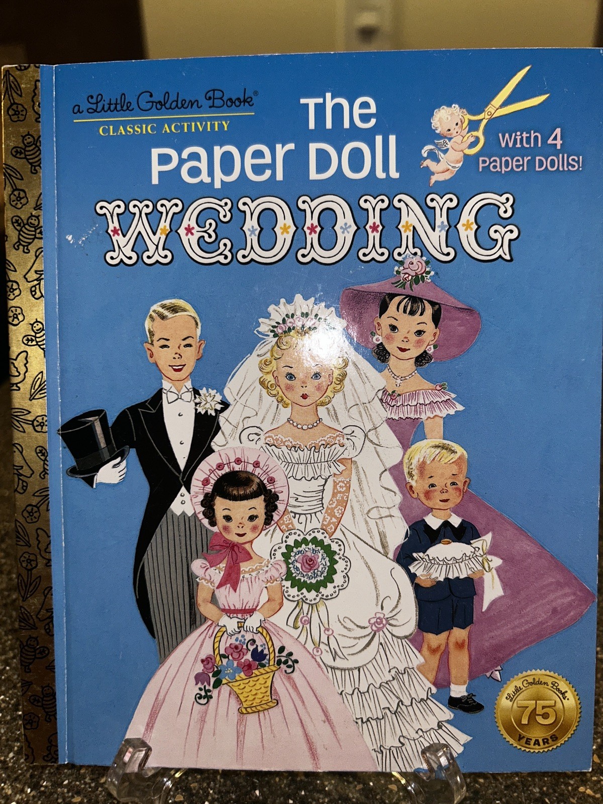 The Paper Doll Wedding 75th Anniversary Edition Uncut Little Golden Book Unused