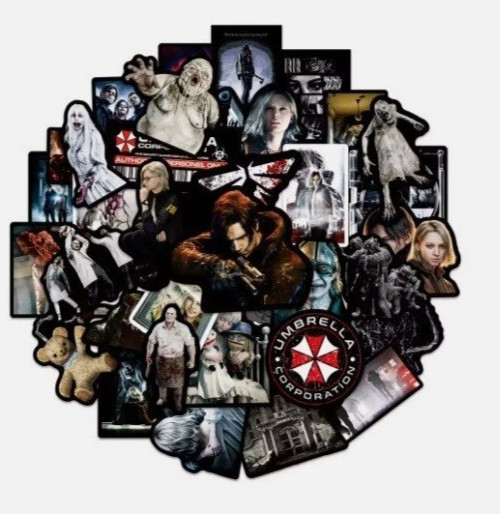 10/15/50pc Resident Evil Stickers Lot Umbrella Corp Leon S Kennedy Vinyl Horror 10/15/50pc Resident Evil Stickers Lot Umbrella Corp Leon S Kennedy Vinyl Horror