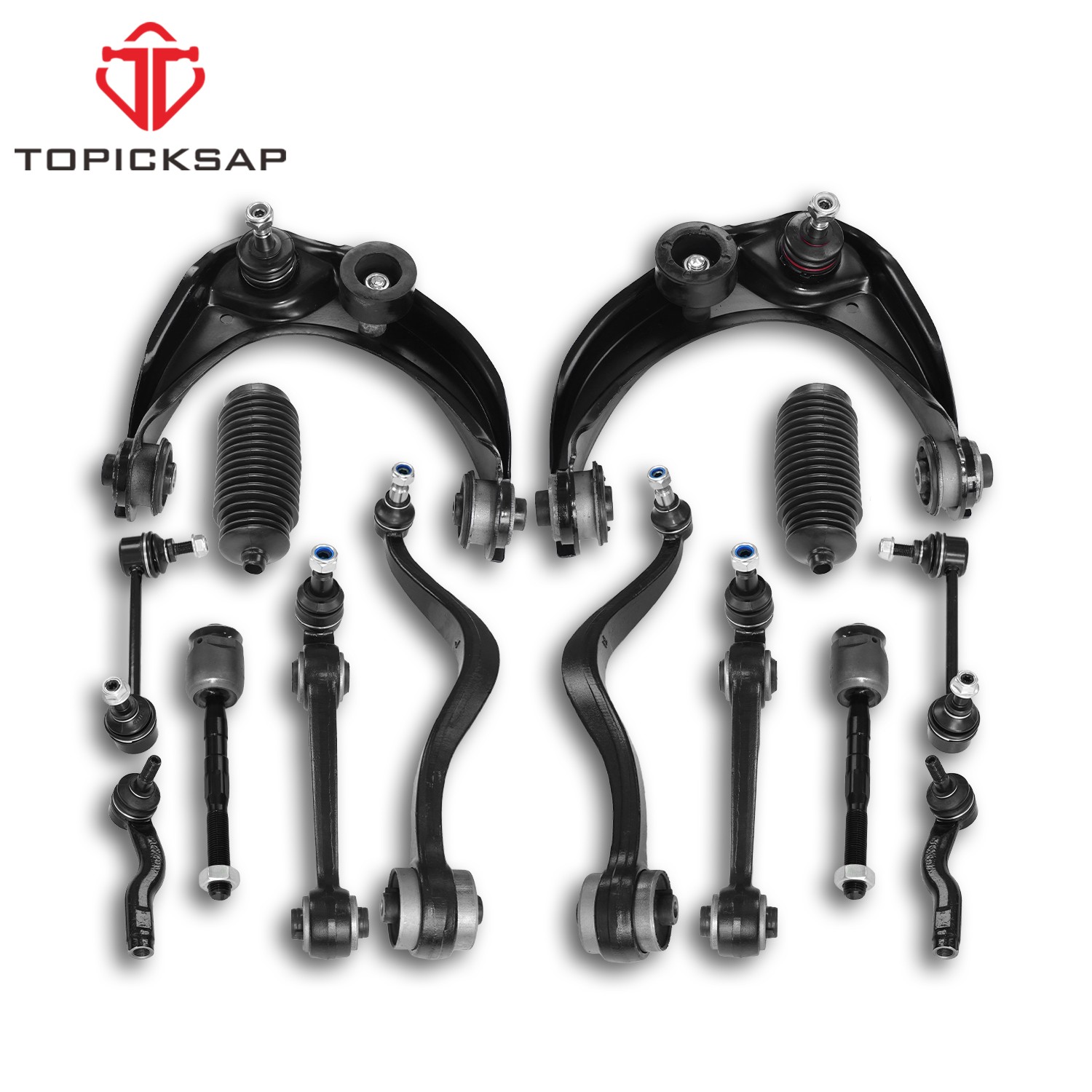 14pc Front Upper Lower Control Arm Sway Bar Boots for Ford Fusion Lincoln 14pc Front Upper Lower Control Arm Sway Bar Boots for Ford Fusion Lincoln