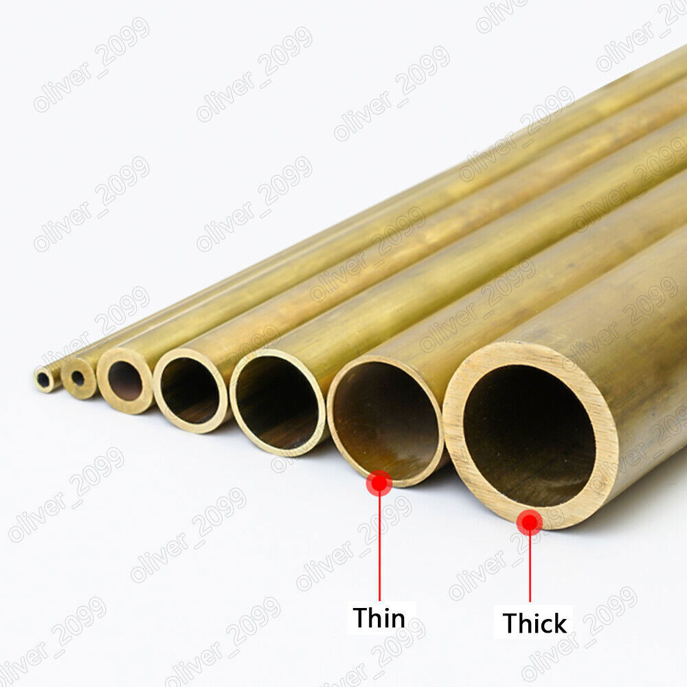 Brass Tube Brass Pipe Length 250mm Select Size OD x ID x length Brass Tube Brass Pipe Length 250mm Select Size OD x ID x length