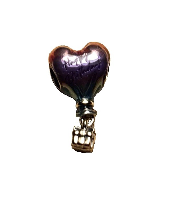 Iridescent happy birthday balloon Pandora charm Iridescent happy birthday balloon Pandora charm