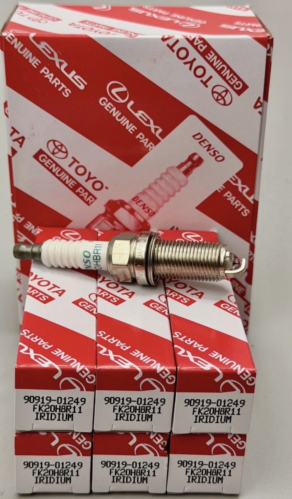 6Pcs Genuine Denso Iridium Spark Plugs OEM 90919-01249 For Lexus IS GS LS RC 6Pcs Genuine Denso Iridium Spark Plugs OEM 90919-01249 For Lexus IS GS LS RC