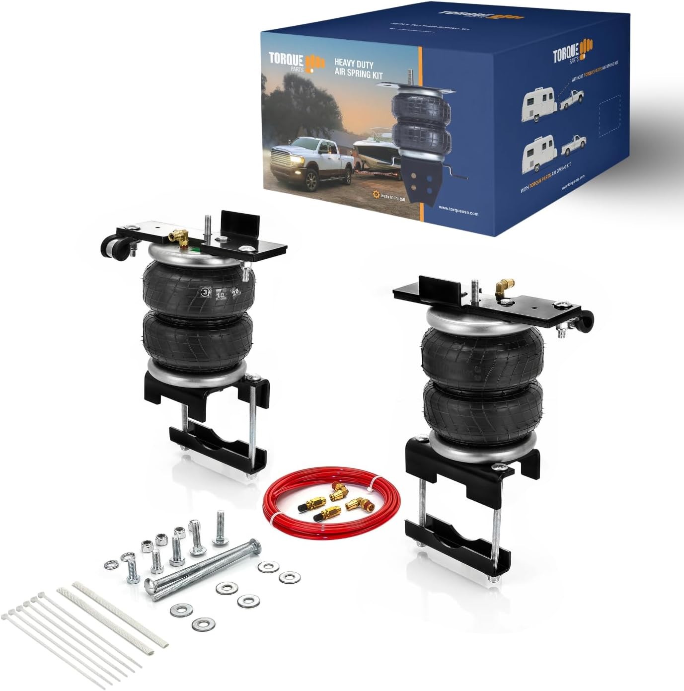 TORQUE Air Bag Suspension Kit for 2019-2026 Chevy Silverado, GMC Sierra 1500 4WD