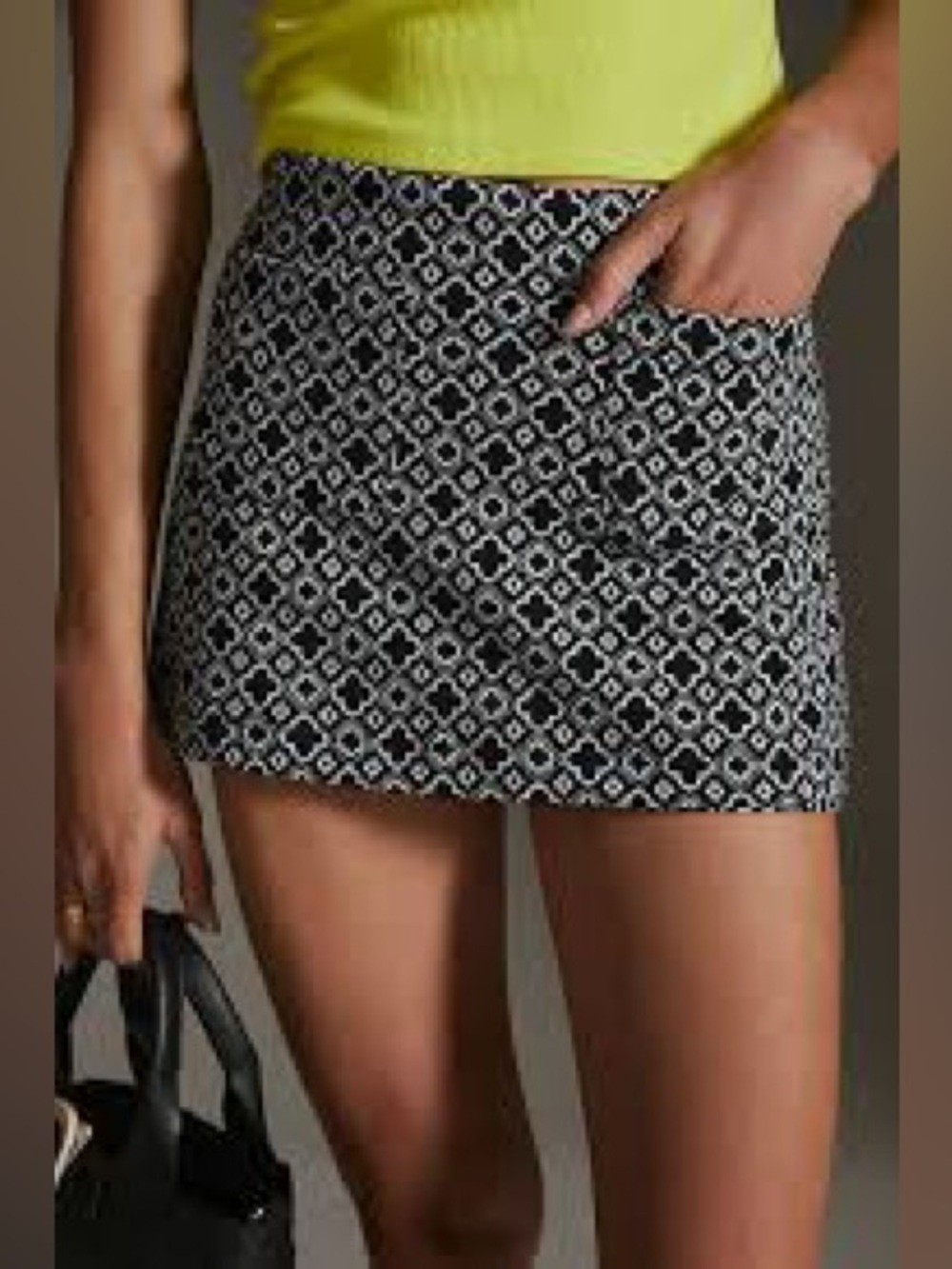 NWT Maeve by Anthropologie Black Motif Metallic Knit Skort XS NWT Maeve by Anthropologie Black Motif Metallic Knit Skort XS