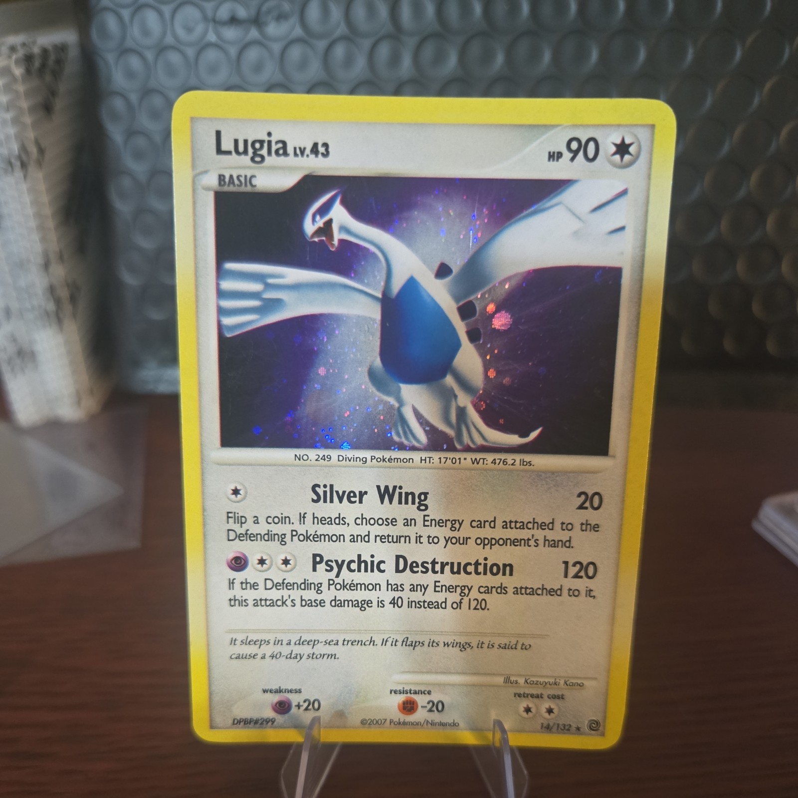 Lugia 14/132 Secret Wonders Reverse Holo Holo Rare English Pokemon TCG 2007 90HP Lugia 14/132 Secret Wonders Reverse Holo Holo Rare English Pokemon TCG 2007 90HP