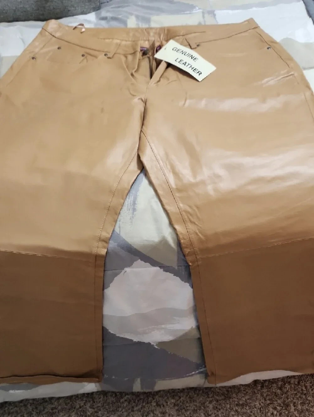 Jessica London Genuine Leather Pants Women Size 18W Brown Straight Leg Moto NWT Jessica London Genuine Leather Pants Women Size 18W Brown Straight Leg Moto NWT