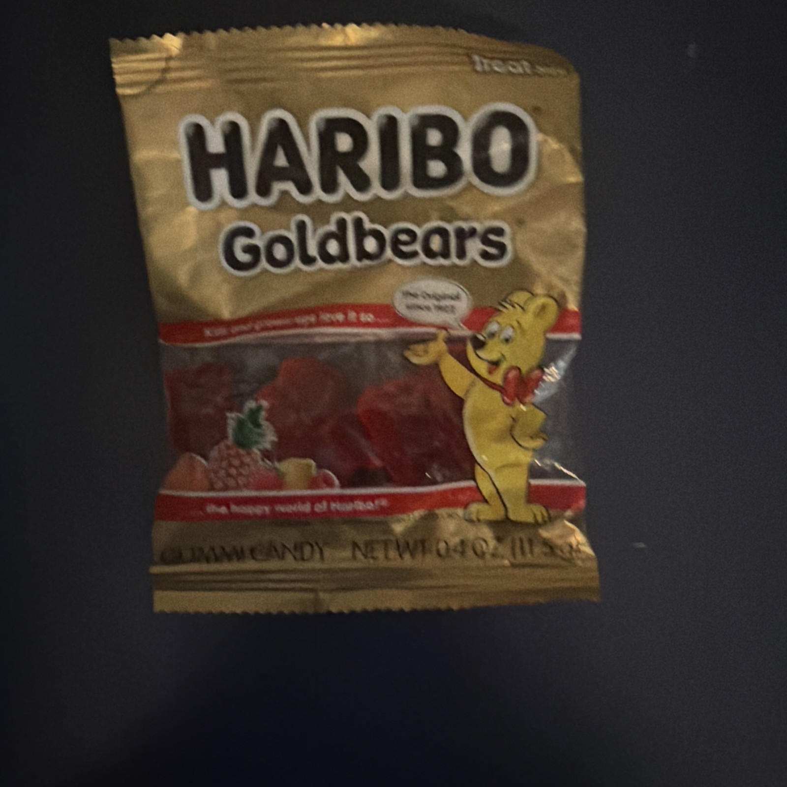 RARE HARIBO Goldbears Assorted Gummi Candies with Only Red - 0.4oz Bag New