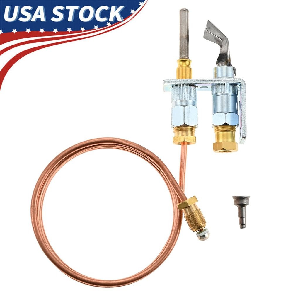 Q314A4586 Pilot Burner with Thermocouple for Gas Furnaces Boilers Water Heaters Q314A4586 Pilot Burner with Thermocouple for Gas Furnaces Boilers Water Heaters