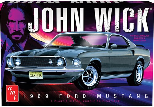 AMT John Wick 1969 Ford Mustang Mach I 1/25 Scale Model Kit [New Toy] Toy Car