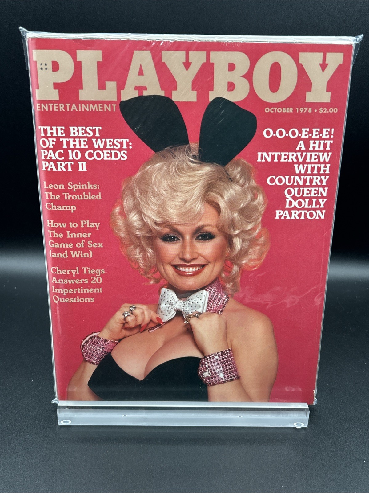 Vintage Playboy Magazine Oct 1978 Dolly Parton Cover Higher Grade FNVF Vintage Playboy Magazine Oct 1978 Dolly Parton Cover Higher Grade FNVF