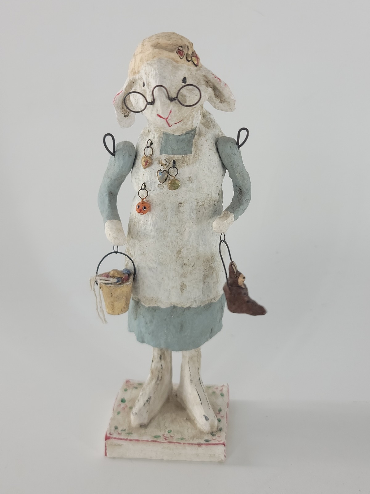 Rare Signed DEBBEE THIBAULT Limited Edition Figurine Bunny Basket Rare Signed DEBBEE THIBAULT Limited Edition Figurine Bunny Basket