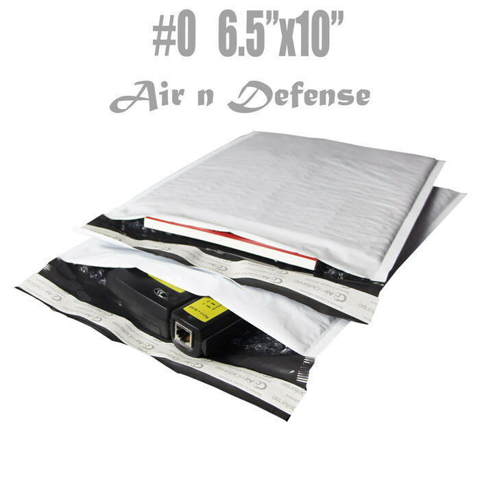500 #0 6.5x10 Poly Bubble Padded Envelopes Mailers Shipping Bags AirnDefense