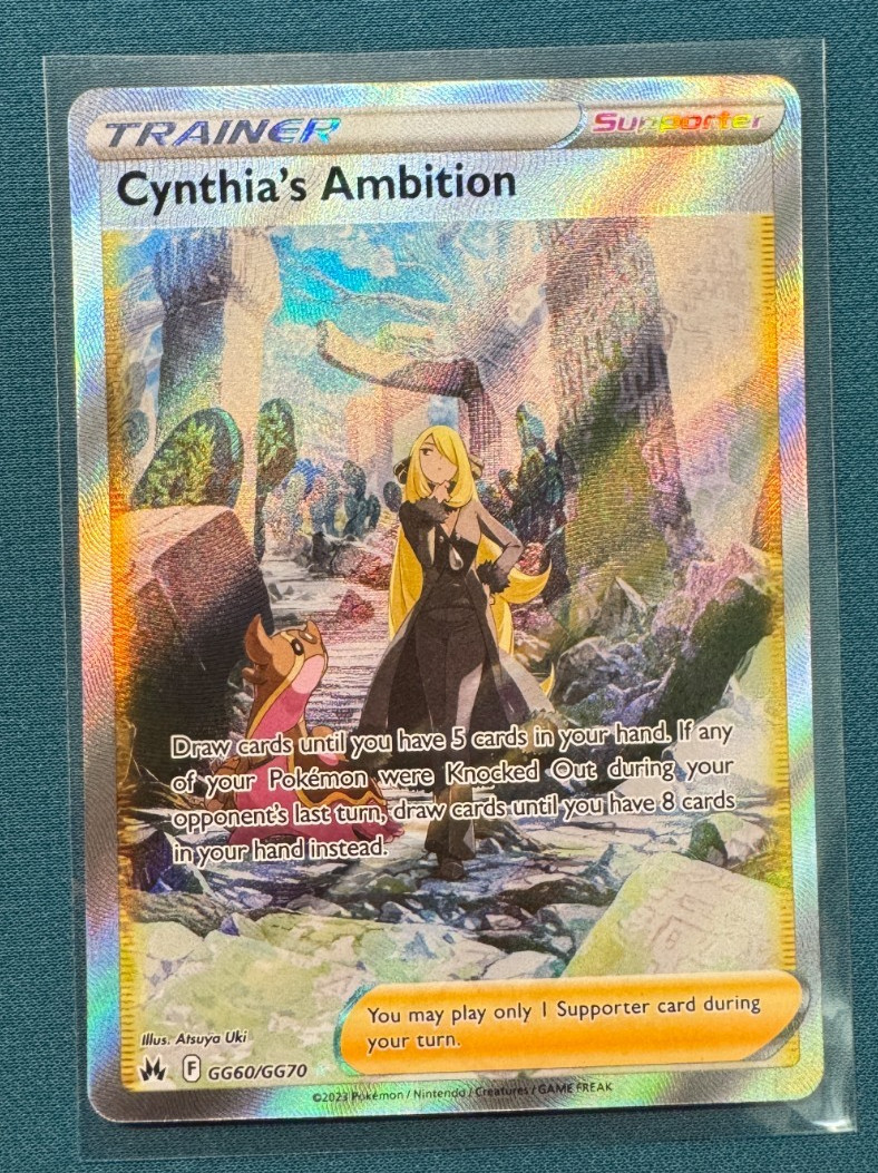 Cynthia\'s Ambition GG60/GG70 SWSH: Crown Zenith: Galarian Gallery Holo Cynthia\'s Ambition GG60/GG70 SWSH: Crown Zenith: Galarian Gallery Holo