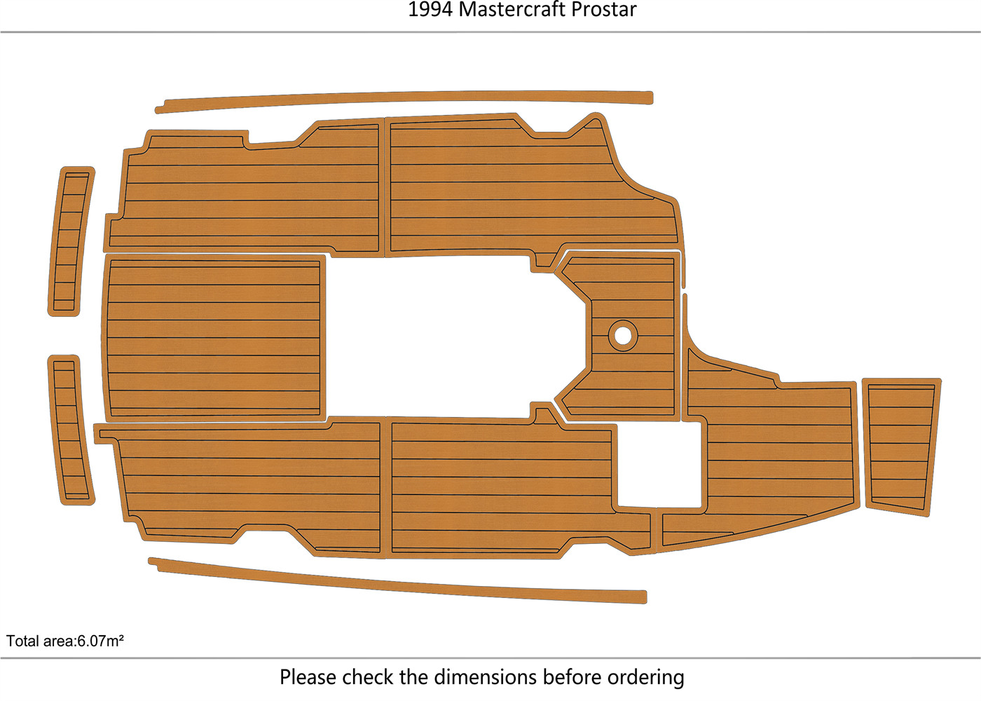 1994 Mastercraft Prostar DuraEVA EVA Foam Boat flooring