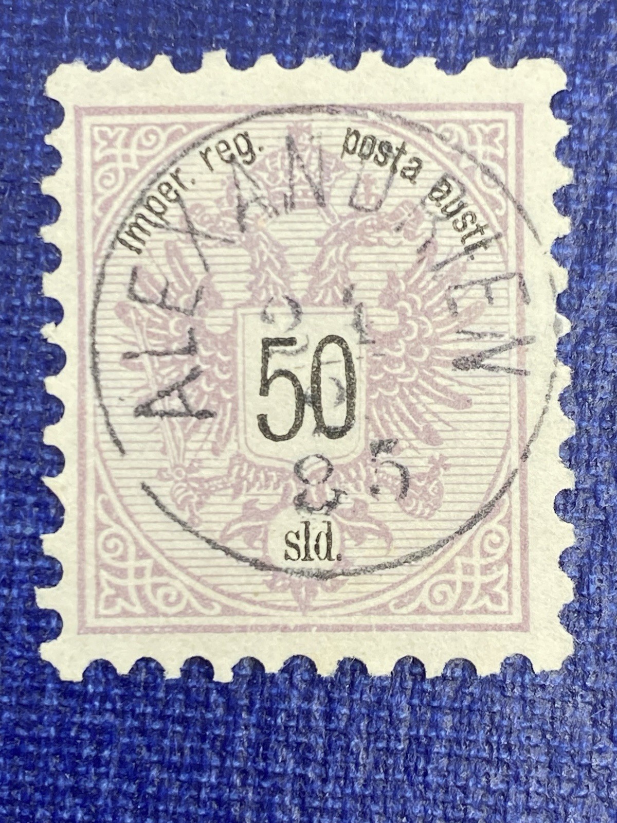 Austrian Post Offices Ottoman Empire 1883 50 Soldi, Used, Alexandria Cancel. Austrian Post Offices Ottoman Empire 1883 50 Soldi, Used, Alexandria Cancel.