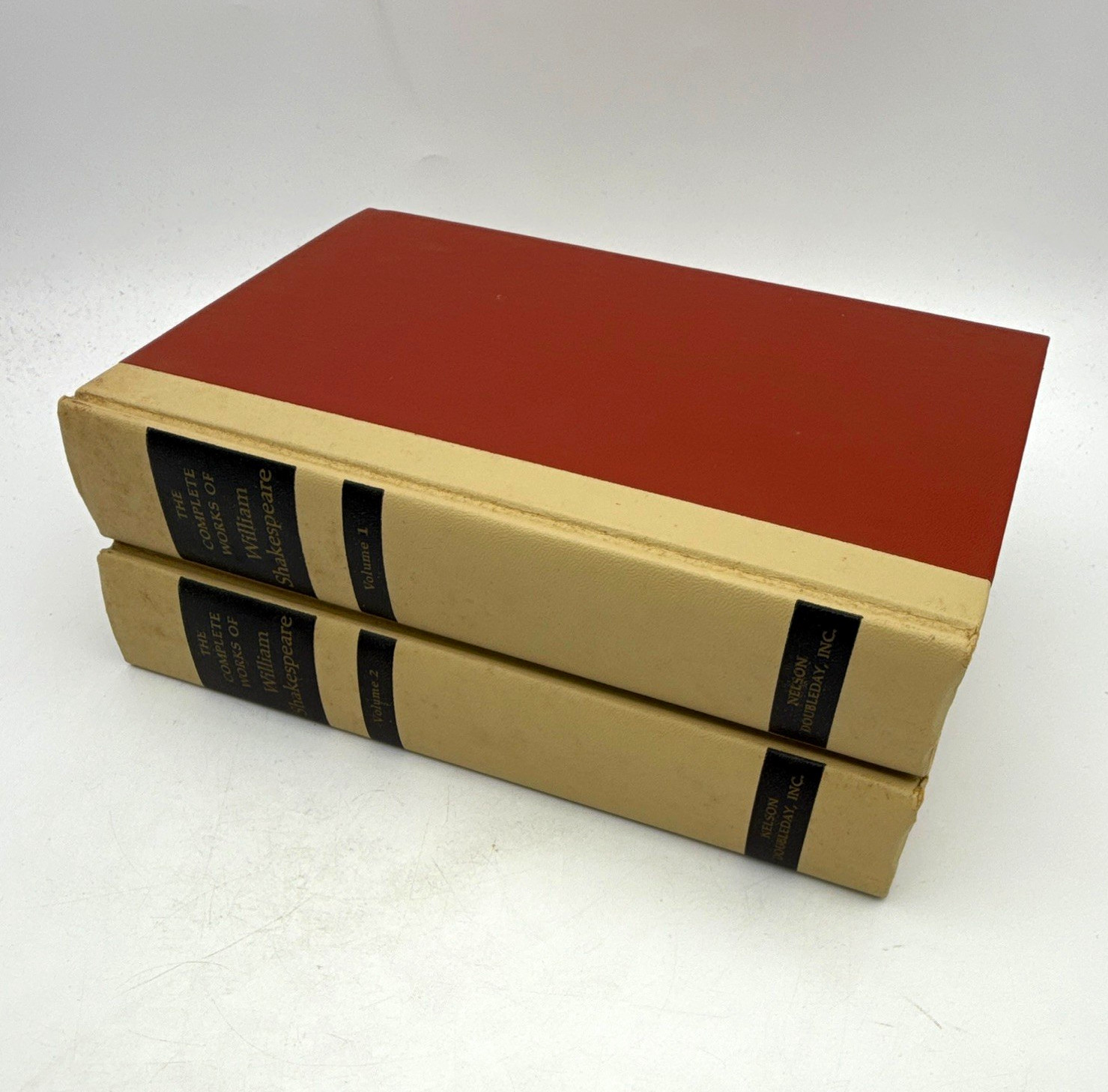 Complete Works William Shakespeare 2 Vol Set Nelson Doubleday Vintage Hardcover Complete Works William Shakespeare 2 Vol Set Nelson Doubleday Vintage Hardcover