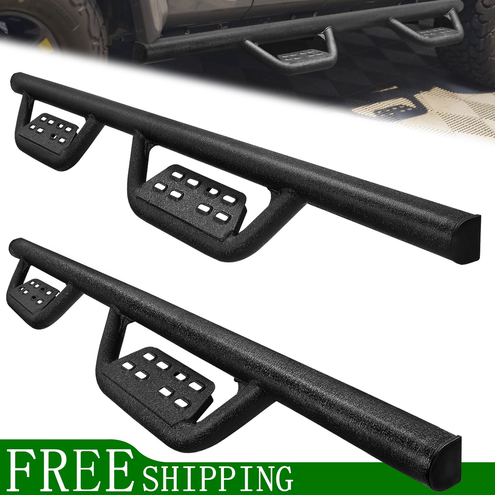 Drop Rail Bar For 21-26 Ford Bronco 4 Door (Not for Sport) Running Board Step