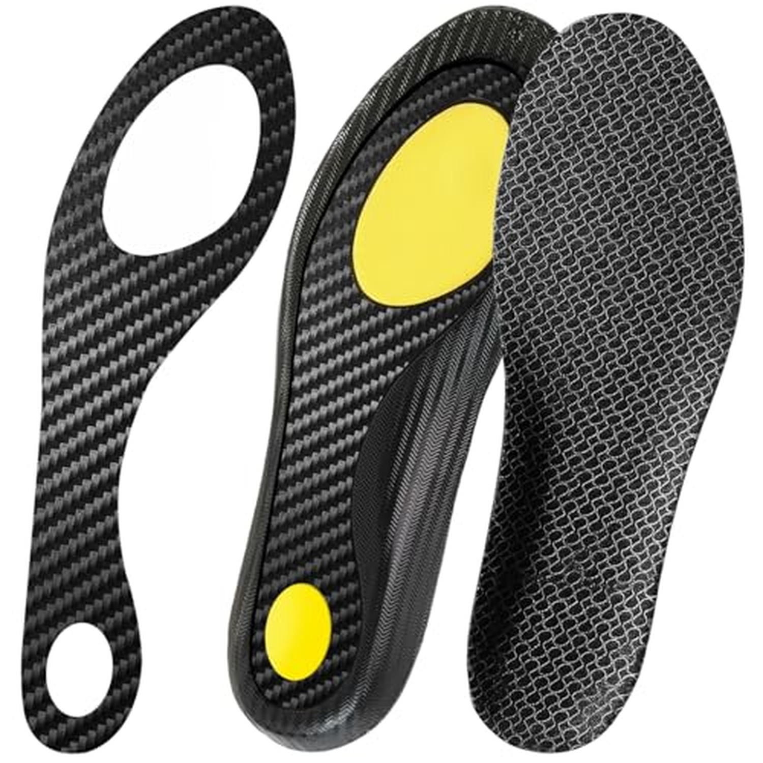 Carbon Fiber Insole for Men- Sport Shock Absorbing Shoe Insert for Basketball...