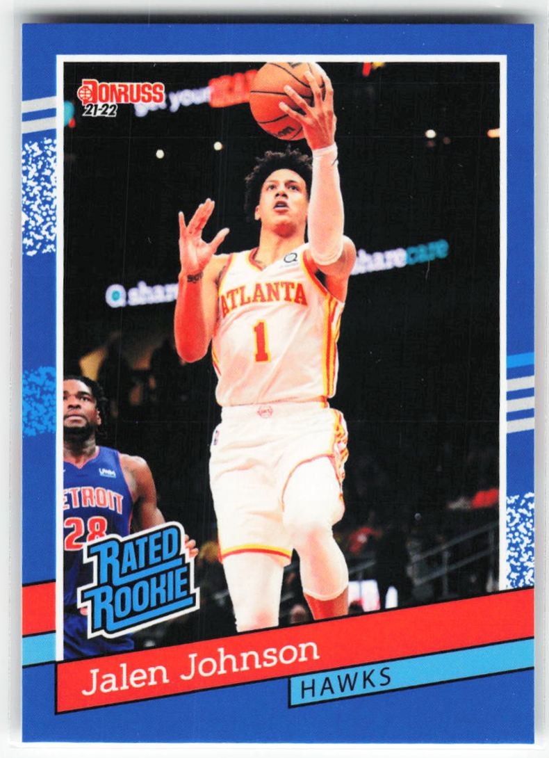 2021-22 Panini Instant Rated Rookie Retro Jalen Johnson RC #RR-19 /2502 Atlanta 2021-22 Panini Instant Rated Rookie Retro Jalen Johnson RC #RR-19 /2502 Atlanta