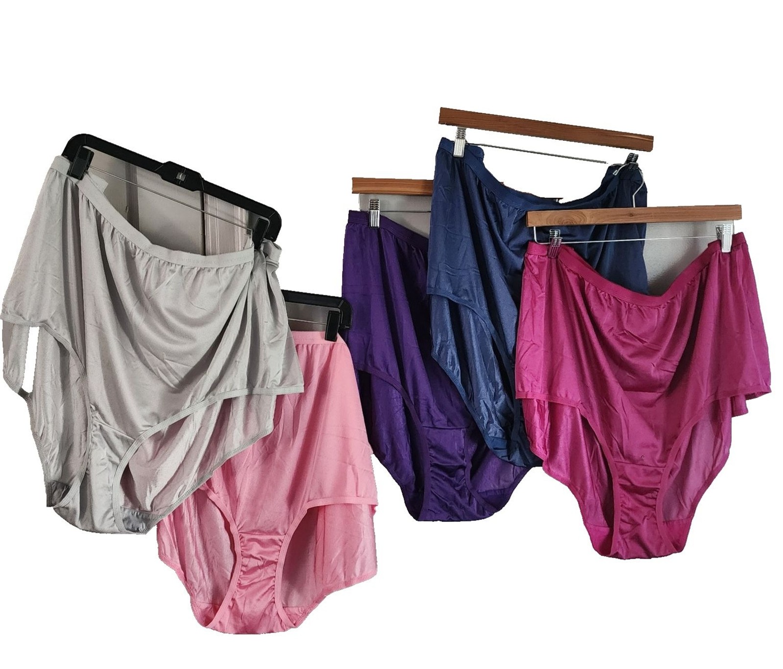 5 Pack Comfort Choice Catherine\'s Nylon Brief Panties Underwear Sz 16 60.5-62.5\