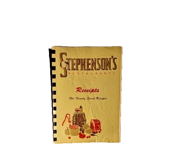 Stephenson\'s Restaurants Receipts 1987 Recipe Cookbook Kansas City