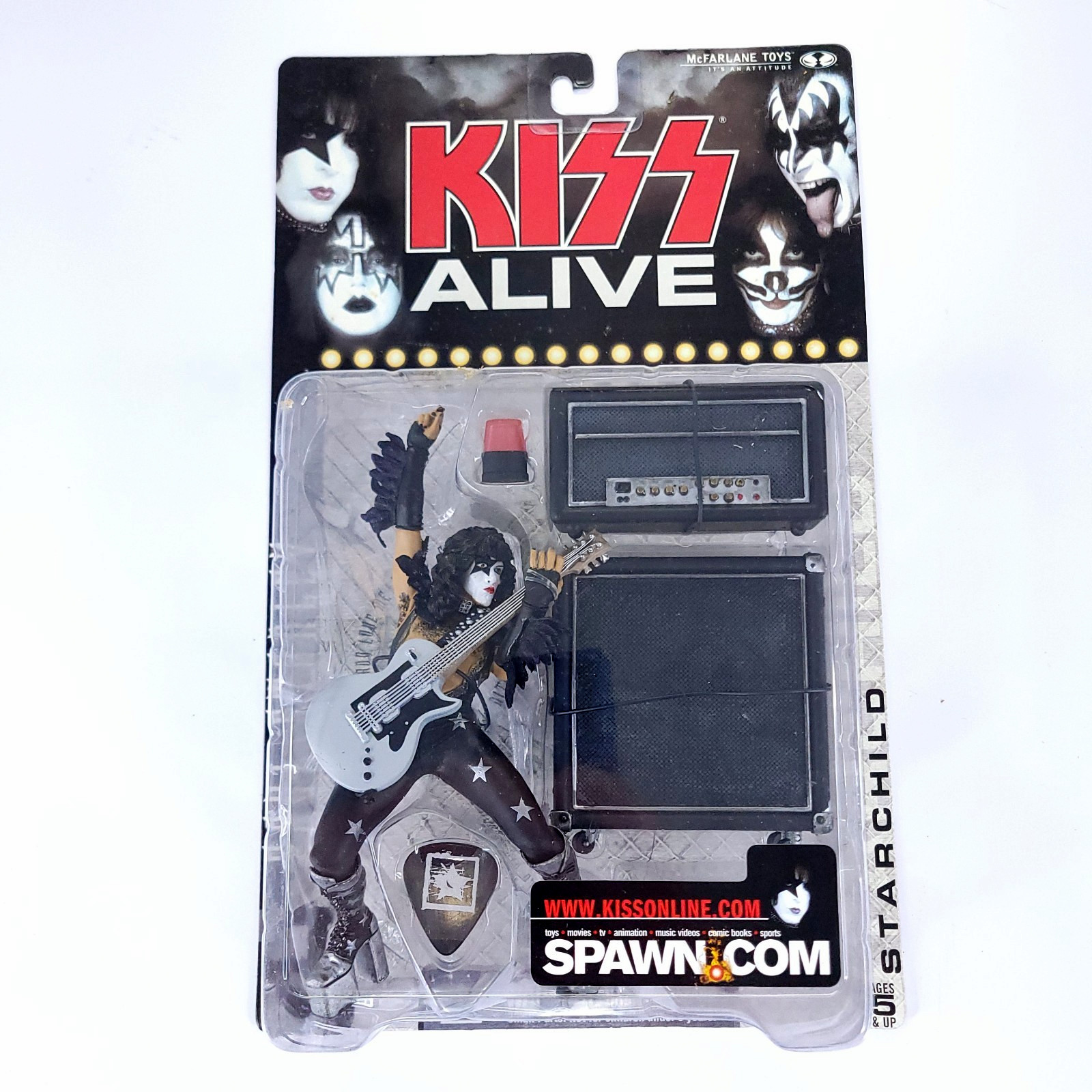 Vintage McFarlane Toys KISS Alive Paul Stanley Starchild Action Figure 2000 Vintage McFarlane Toys KISS Alive Paul Stanley Starchild Action Figure 2000