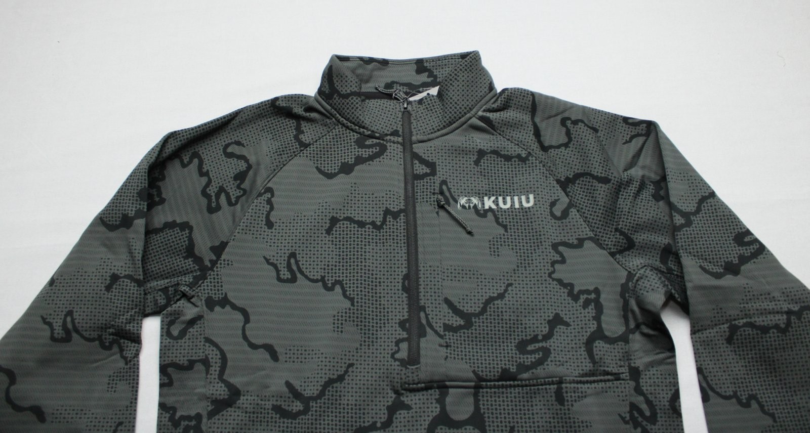 Kuiu Men\'s Ridgepoint Fleece Zip-T Mid Layer Top BE5 Black Tonal Large NWT