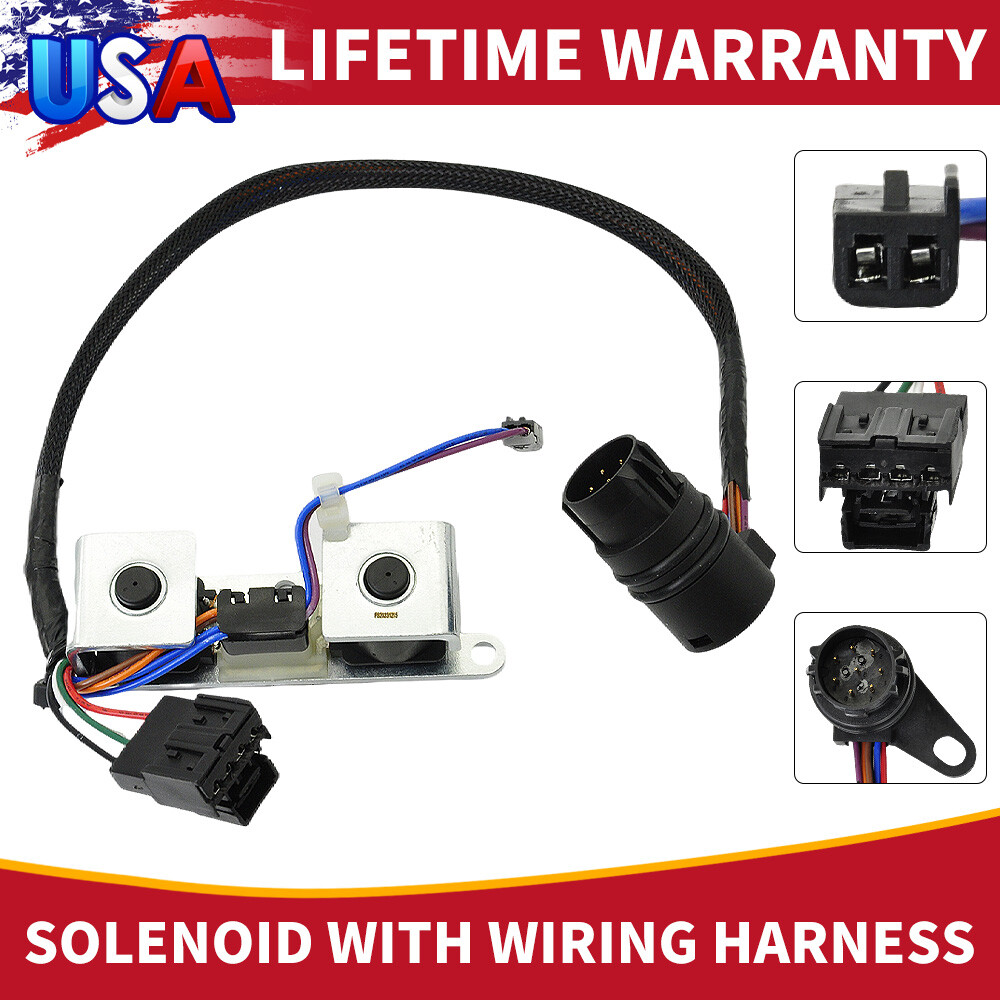 For 2000-Up 42RE 46RE 47RE 48RE A500 A518 TCC Overdrive Solenoid w/ Wire Harness