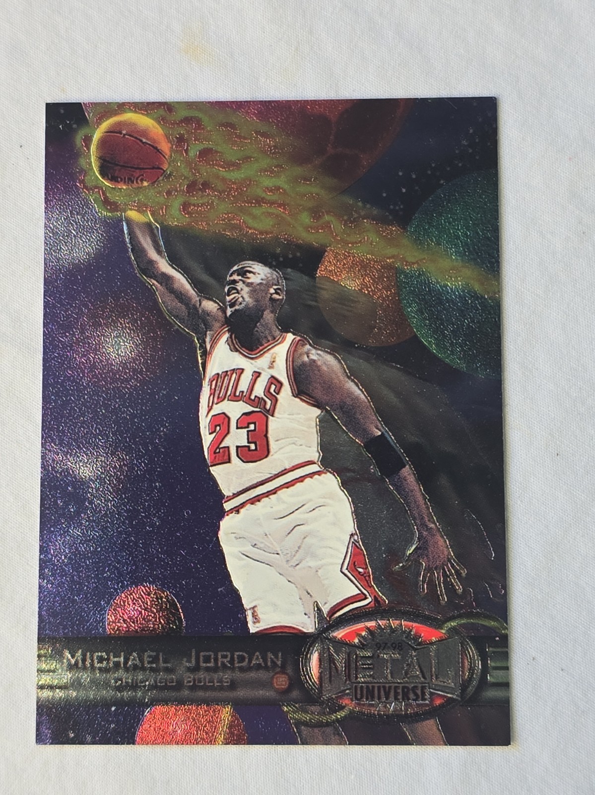 SkyBox 1997-98 Metal Universe Michael Jordan Chicago Bulls #23 - RARE - WOW 