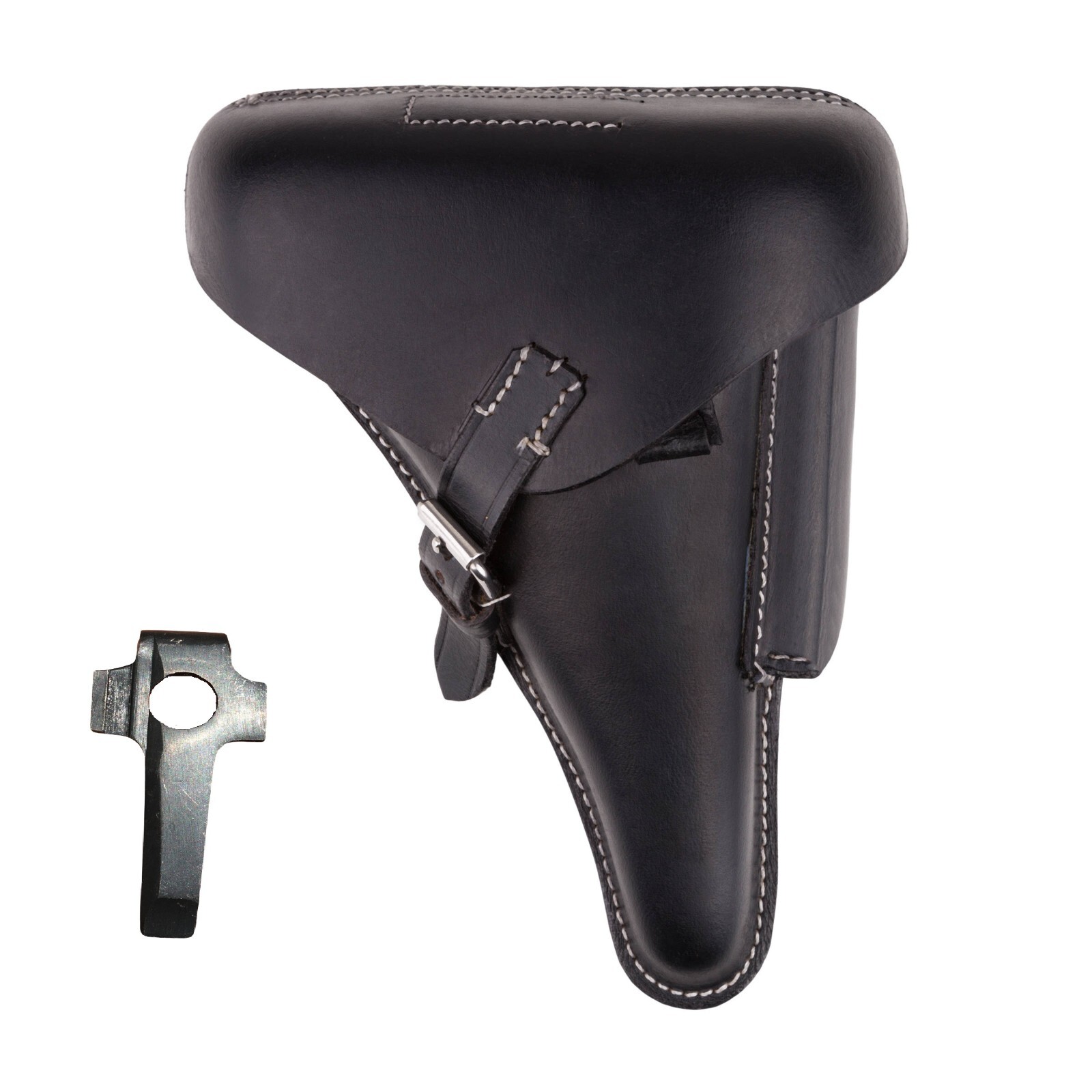 WWII GERMAN P08 LUGER HARDSHELL PISTOL HOLSTER-BLACK WITH TOOLS WWII GERMAN P08 LUGER HARDSHELL PISTOL HOLSTER-BLACK WITH TOOLS