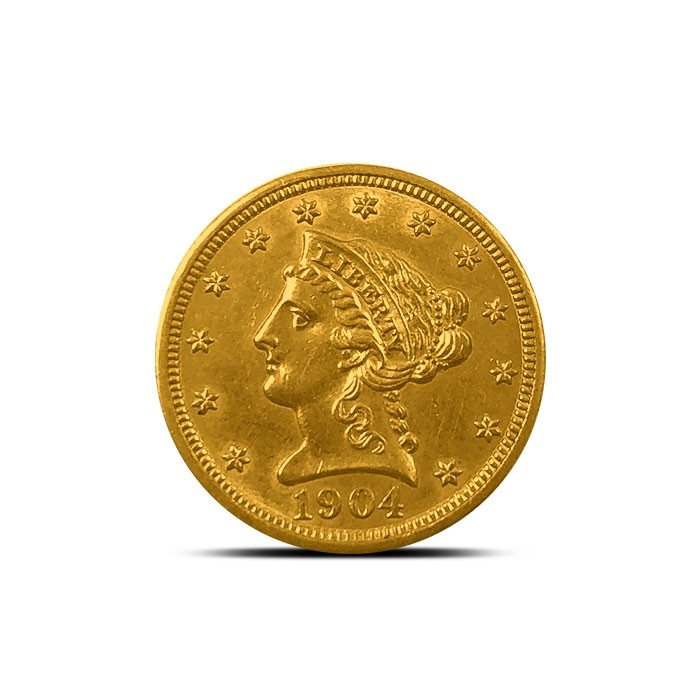 Pre-33 $2.50 Liberty Gold Quarter Eagle Coin (Cleaned) Random Year
