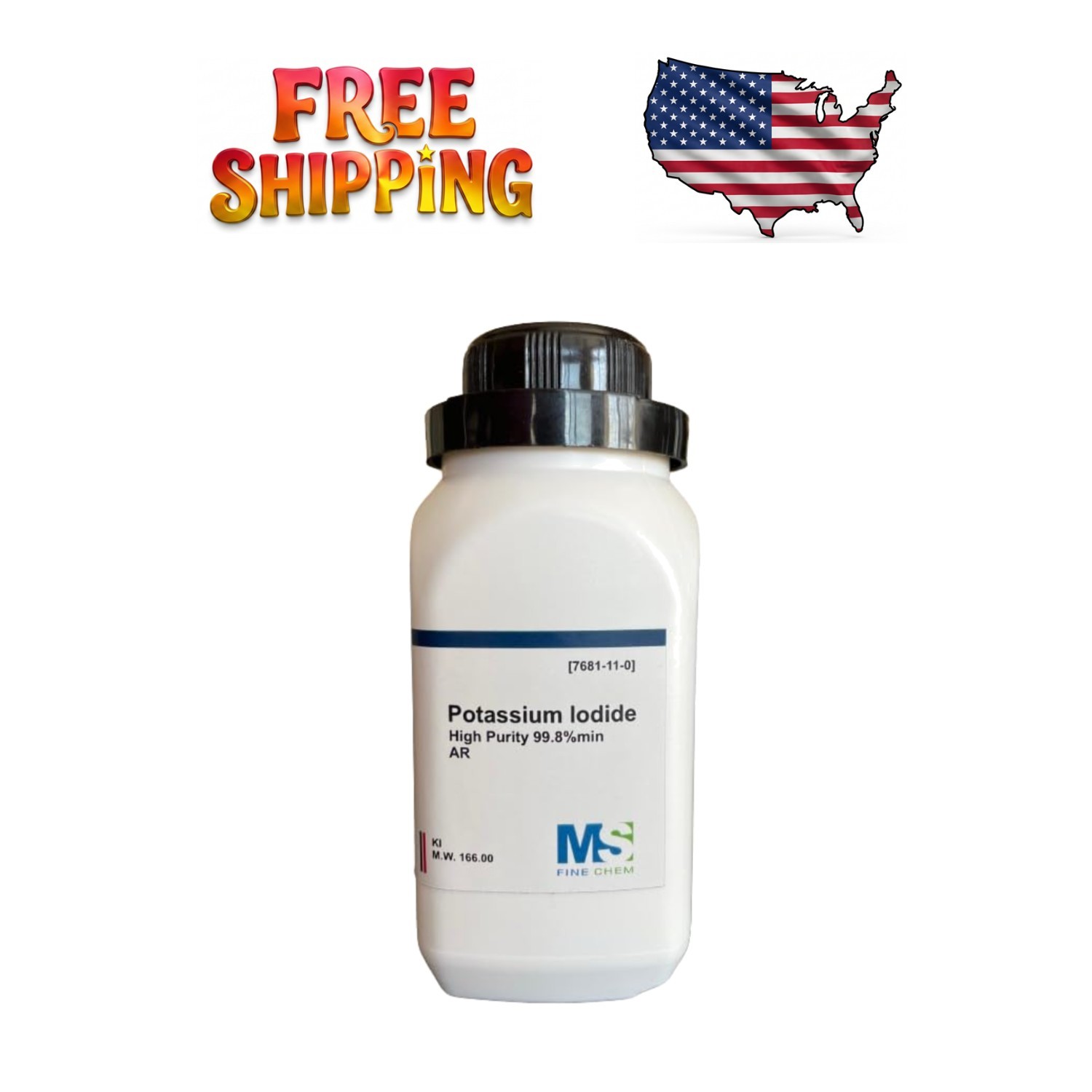 High Purity Potassium Iodide Solution, 100 Grams - Essential Lab Reagent