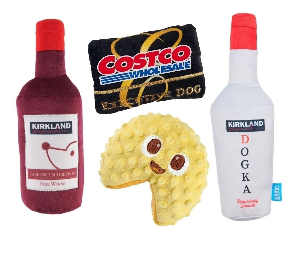 Bark Box Dog Toys - Set of 4, Costco Kirkland Dog Park Party Pack, NEW