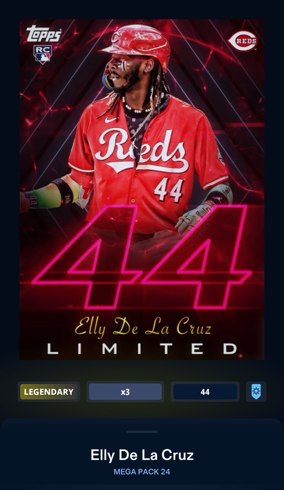 Topps Bunt Digital Limited Legendary Elly de la Cruz Topps Bunt Digital Limited Legendary Elly de la Cruz