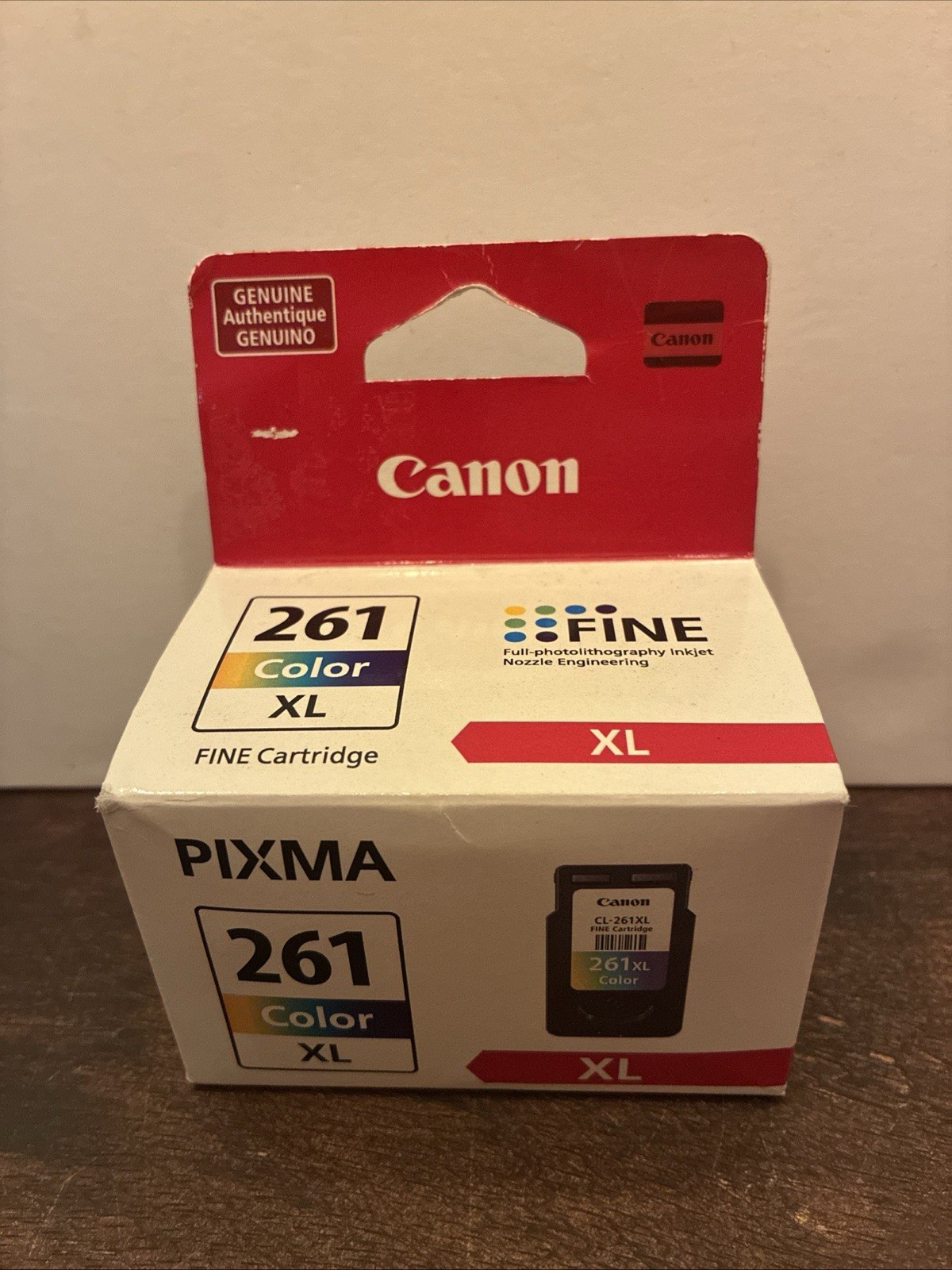 Genuine Original Canon Fine Pixma 261 XL Color Ink Cartridge New Unopened Genuine Original Canon Fine Pixma 261 XL Color Ink Cartridge New Unopened