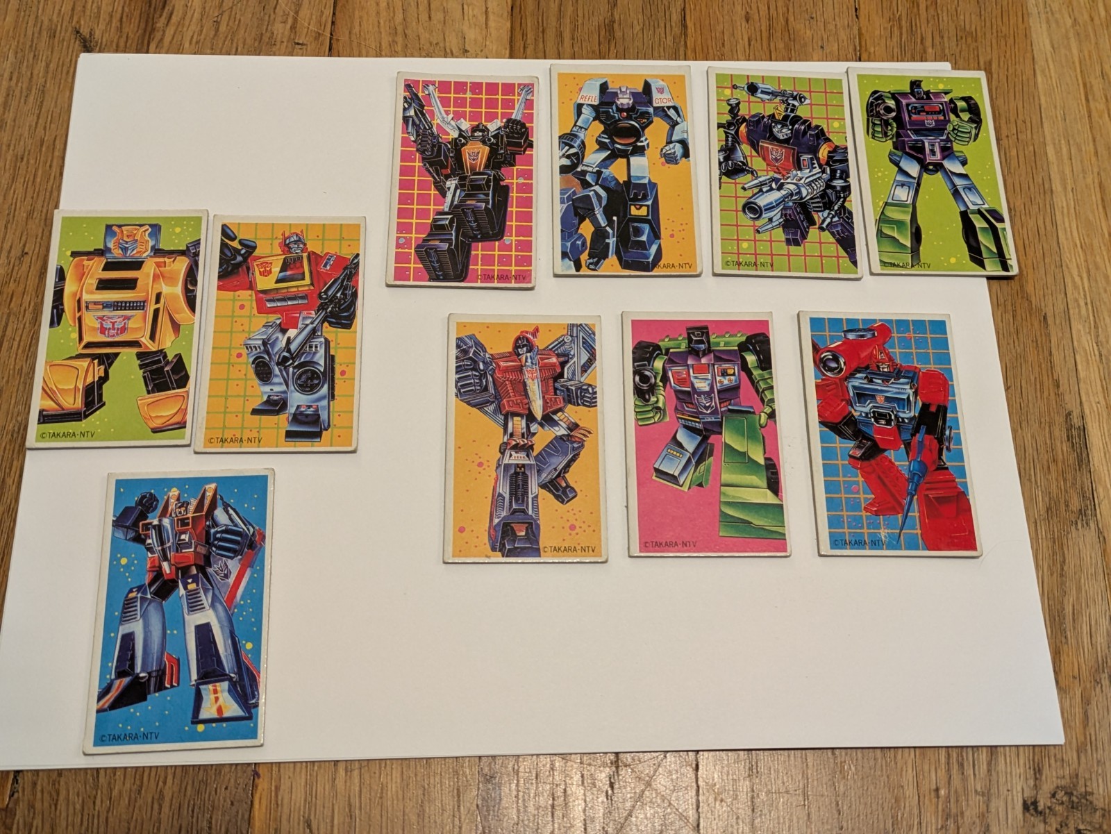 vtg 10x 1985 Takara Japan Transformers Menko Card Lot Blaster Rookie vtg 10x 1985 Takara Japan Transformers Menko Card Lot Blaster Rookie