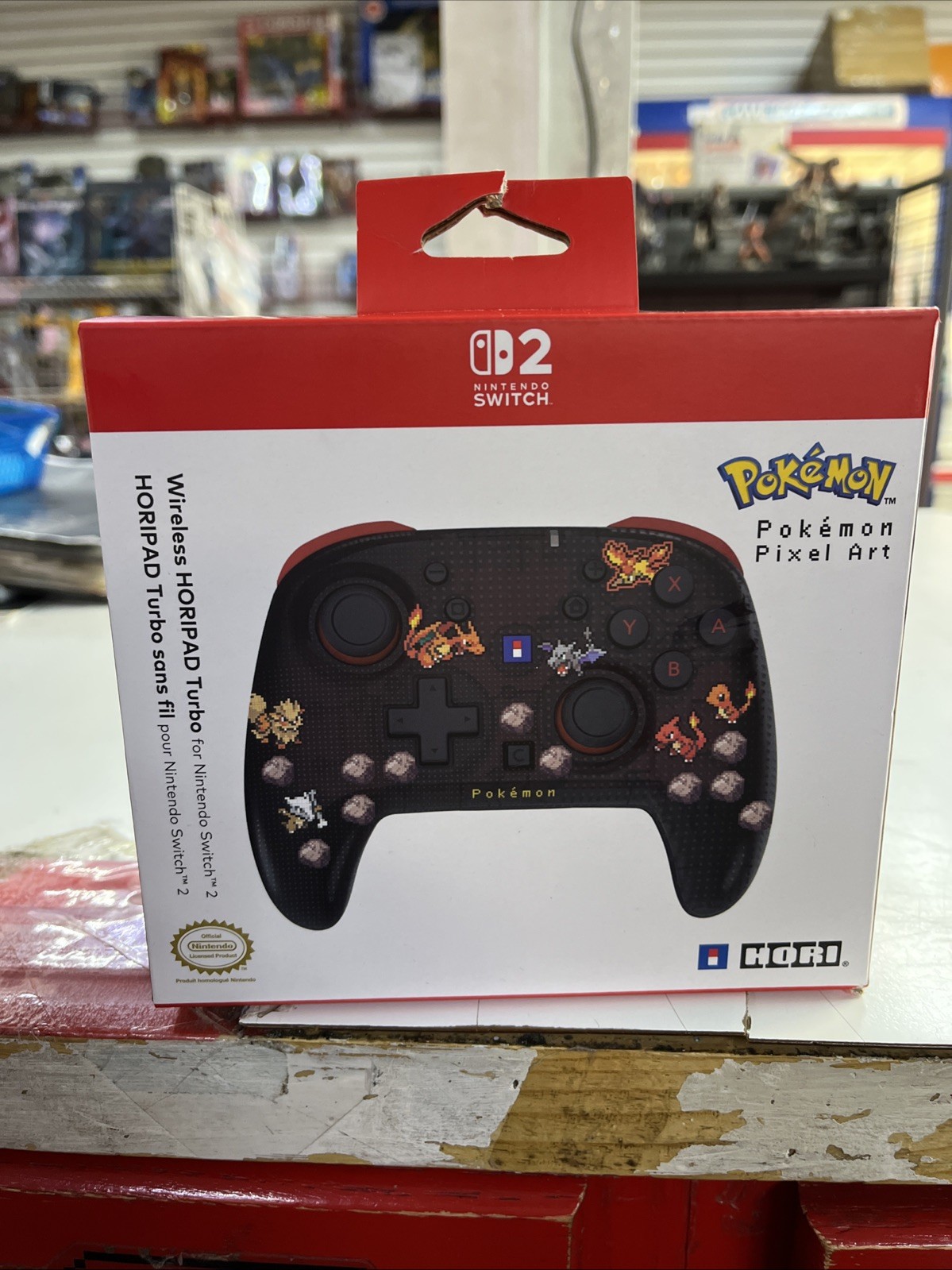 HORI Wireless HORIPAD Turbo Controller Pokemon Pixel Art for Switch 2 HORI Wireless HORIPAD Turbo Controller Pokemon Pixel Art for Switch 2